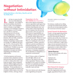 Negotiation Without Intimidation